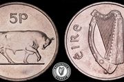 Ireland - 1974 - 5 Pence - Bull - UNC+ - KM.22 - [2400]
