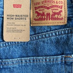 Brand New Levis High Waisted Mom Shorts