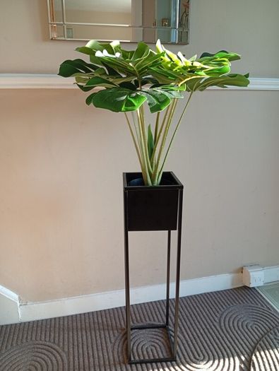 holder and fake plant