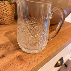 Tyrone Crystal Cut Glass Jug / Pitcher Vintage Style