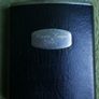Vintage Black Leather Hip Flask Image 2