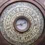Vintage Hand Carved Wood Zodiac Feng Shui Compass Image 9