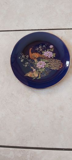 Vintage Oriental Peacock Designed Plate