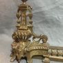 SALE ! WAS 375 NOW 295 !! Antique French Adjustable Brass Fender Image 2