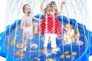 Splash Pad, Sprinkler &amp; Splash Play Mat for Toddlers, Inflatable Outdoor Party Sprinkler Pad Wading Pool with 5 Patches for Kids (FREE POSTAGE)
