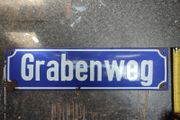 Original Enamel German Sign