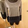 Women's Navy Lurex Colour block Jumper NWT SIZE 14 Image 4
