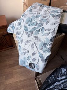 duck egg blue curtains