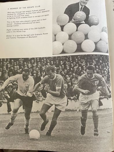 Vintage Hardcover Copy of The Boys Book of Soccer for 1967 Cover photo Celebrating England 1966 World Cup