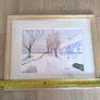 Framed Watercolour Landscape Painting Signed 2016 Michael mc Cann Country Road Cottage Art Picture Image 4