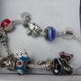 Pandora Sterling Silver 925 Multi Stone Charm Bracelet 12 Charms Image 10