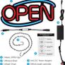 NEON OPEN SIGN,50x26CM Ultra Brighter OPEN Business Board,6Flashing Lighting Mode, Larger and Brighter (Red/Blue),Brightness Adjustable (FREE SHIPPING) Image 4