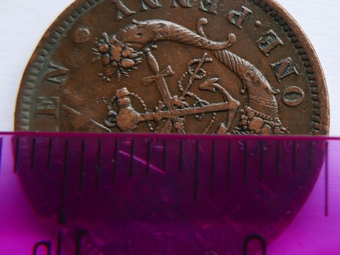 One Penny 1857 token Bank of Upper Canada