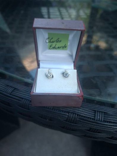 Lovely Vintage Charles Edwards Sterling Silver Earrings
