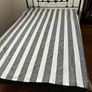 Black/White striped single duvet Image 2