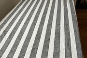 Black/White striped single duvet