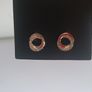 Pilgrim Danish Design Silver Tone Sparkling Open Circle Stud Earrings New CAN POST Image 4
