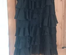 Ruffled Black Dress