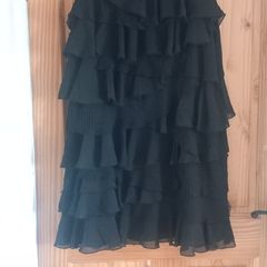 Ruffled Black Dress
