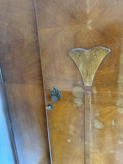 Vintage Art Deco Waterfall Wardrobe Set Ladies and Gentlemans Wardrobes
