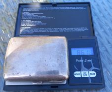 Stamped sterling silver case 86.11g, gilt, 1880, D18 free reg post