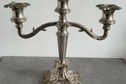 Antique silverplate candleabra