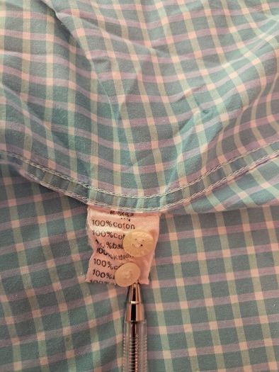 Lacoste micro-gingham cotton button-down shirt
