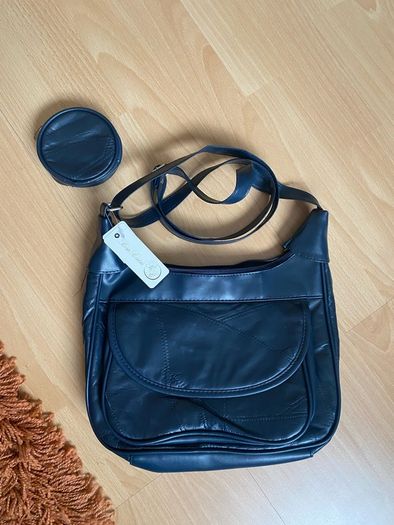 BRAND NEW with TAGS Leather Rosa Benini Shoulder Bag And Purse Set