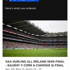 Galway v Cork Semi Final