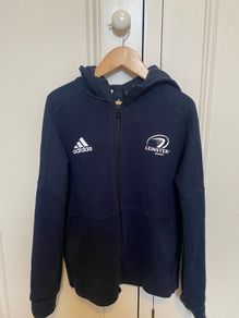 Boys Navy Adidas Leinster Zip Up Hoodie - Age 11-12 Years