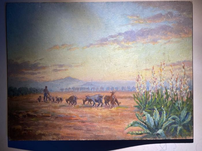picture Oil on Board unsigned