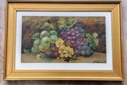 Still Life Oil Painting of Fruit and Flowers