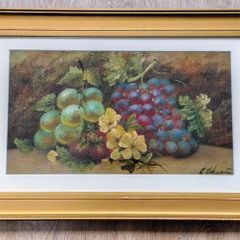 Oil painting of Still Life, Fruit and Flowers
