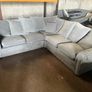 Grey corner sofa couch set Image 7