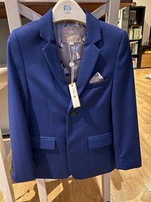 Boys blue suit age 8