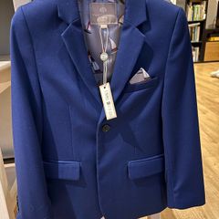 Boys blue suit age 8