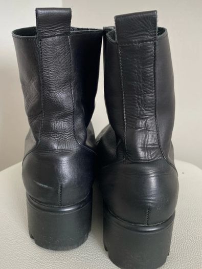 Black Leather Ankle Boots