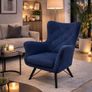 Modern Accent Chair  Contemporary Armchair Grey Image 2