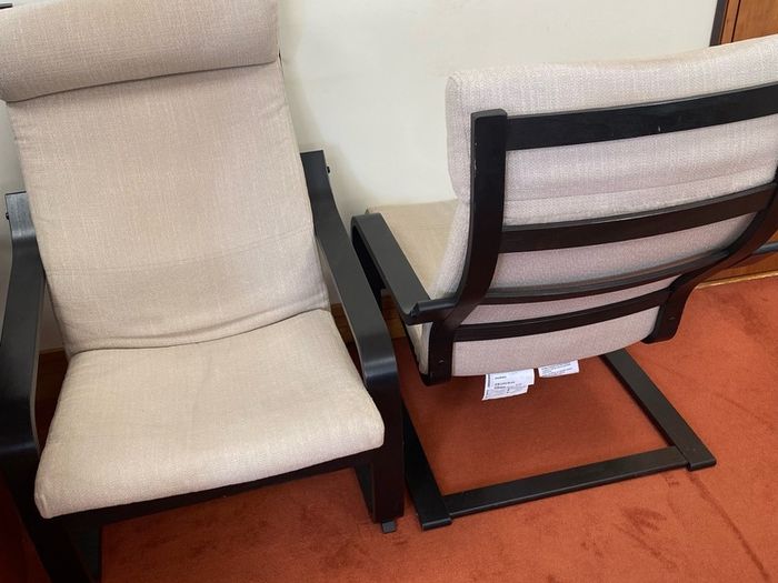 Two IKEA Poang Chairs