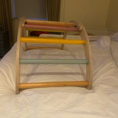 Pikler style hump, detachable slide & climbing discs