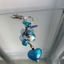 Blue Heart Bag Keyring Charm Image 2