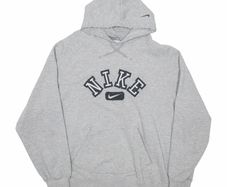 Mens vintage style grey nike hoodie