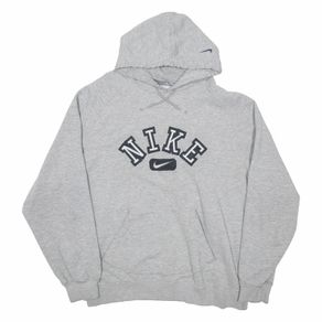 Mens vintage style grey nike hoodie