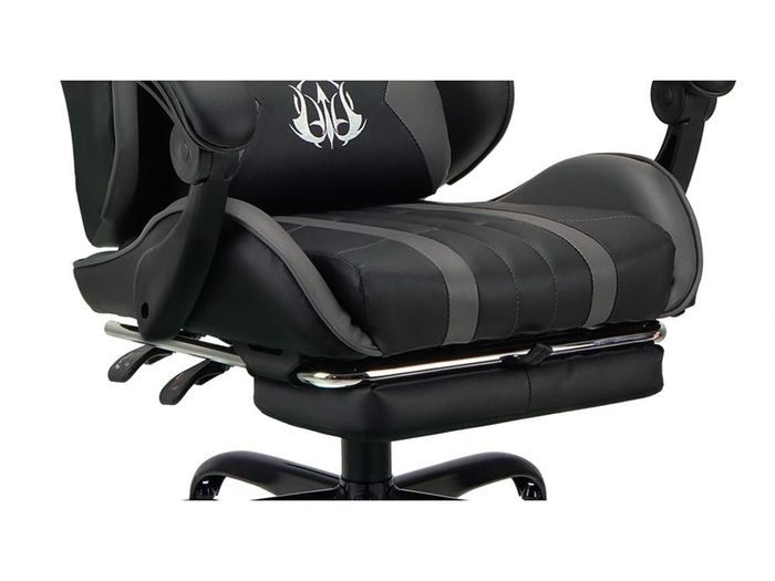Gaming Chair with Footrest & Lumbar Support,Reclining Swivel Chair,Ergonomic Gaming Chair for Adults, High-Back Racing Style,Adjustable Height with Headrest Pillow
