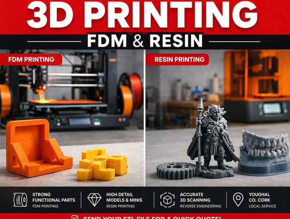 Custom 3D Printing & 3D Scanning
