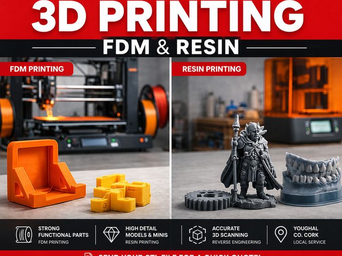 Custom 3D Printing & 3D Scanning