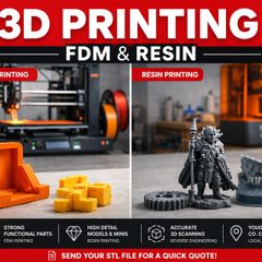 Custom 3D Printing & 3D Scanning