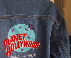 Vintage 1998 Planet Hollywood KL denim jacket