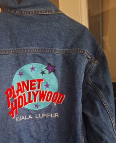 Vintage 1998 Planet Hollywood KL denim jacket