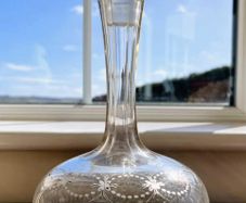 Victorian period ships crystal decanter